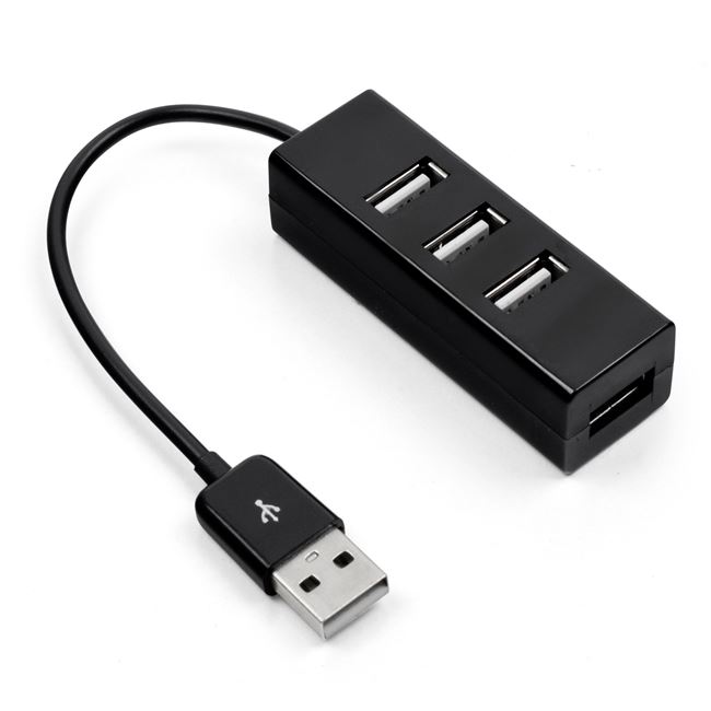 Hub USB Negru 2.0 4 porturi