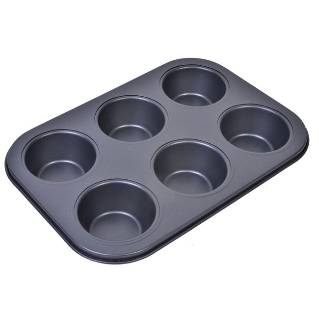 Tava Copt Neaderenta Metalica Muffins / Cupcakes 26.5cm (6 locuri)