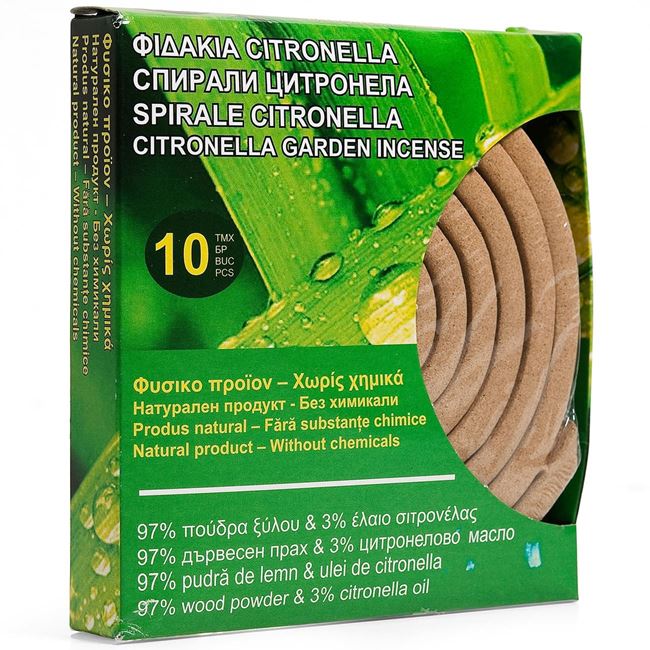 Spirale CITRONELLA - 10buc 