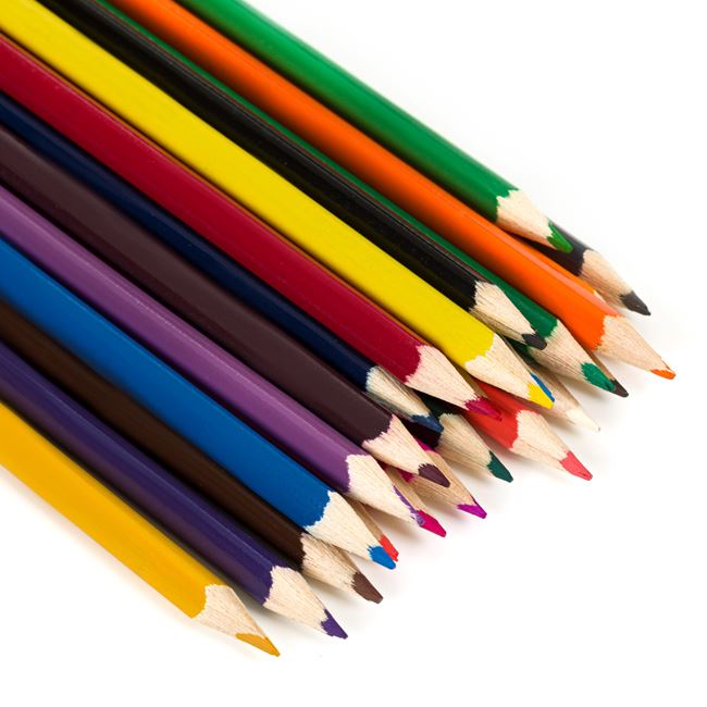 Creioane Colorate Triunghiulare cu Varf Subtire Little President - 24 buc