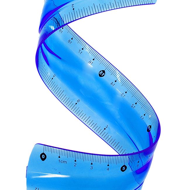 Rigla Flexibila Albastra 30cm
