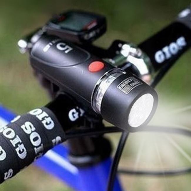 Lanterna Neagra Pentru Bicicleta cu 5 becuri LED