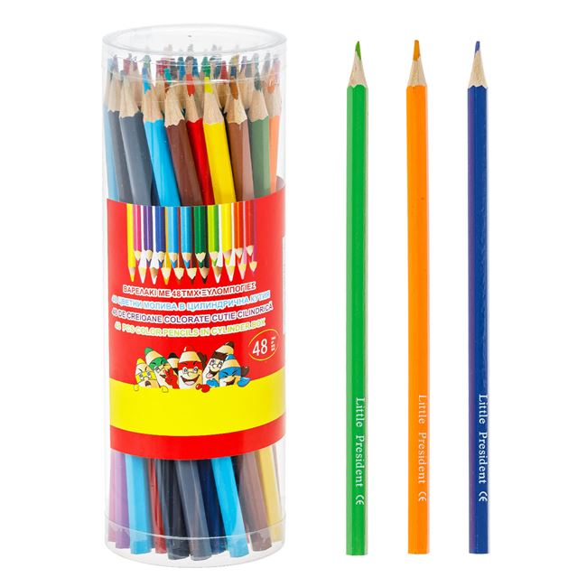 Creioane Colorate Subtiri - 48buc