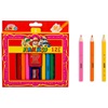 Creioane Colorate Mini cu Ascutitoare - 12buc